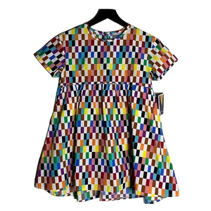 NWT Target Pride checkered rainbow dress - Girls - breathable cotton